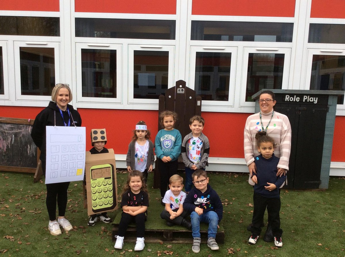 EYFS fully embraced ‘Number Day’ on Friday.