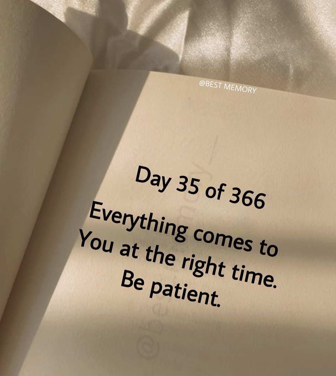 Be patient