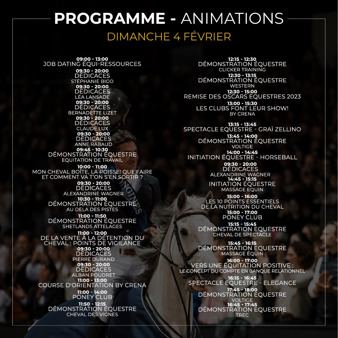 C’est parti pour le dernier jour de cette édition 2024 🤗

#JumpingBordeaux #sport #animations