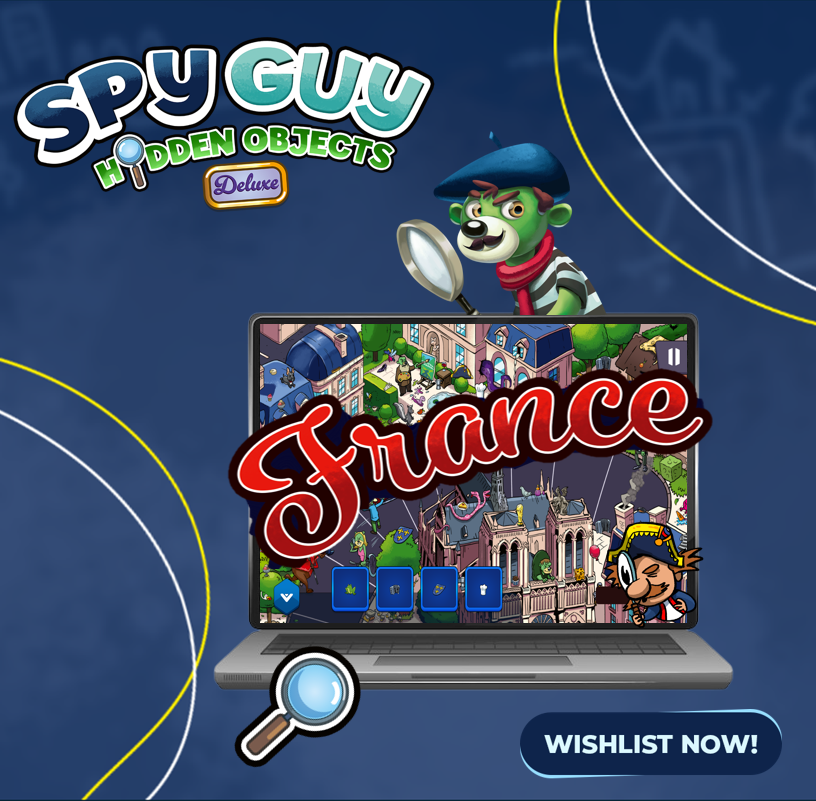 TreflApps's tweet photo. It's #ShowMeSunday!🌞
We want to show you a little #sneakpeak of our latest map of France!
Available only on #Steam and #NintendoSwitch starting 5.04.2024
➡️https://t.co/dIUE0XvTMr
#indiedev #indiegame #hiddenobjects #unity #IndieGameDev #spyguy #gamergirl #gamergram https://t.co/G8rjxZgsO2
