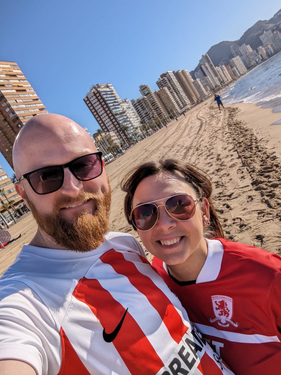 stefbull's tweet photo. @GaryAPhilipson @Boro @RiversideStad Me and my husband didn't check the fixture list before booking Benidorm 😂 https://t.co/U47RcbsB60