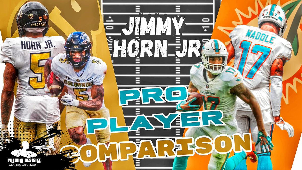 IF YOU'RE writing off J5 this season, don't switch up later. Like Waddle, Horn is an elite speedster. Most games, the fastest on the field. Dual threat on specials. Stretches the field &amp; always a deep threat. That Separation/Ball Skills/Athleticism. Not starting lol #TieYoCleats