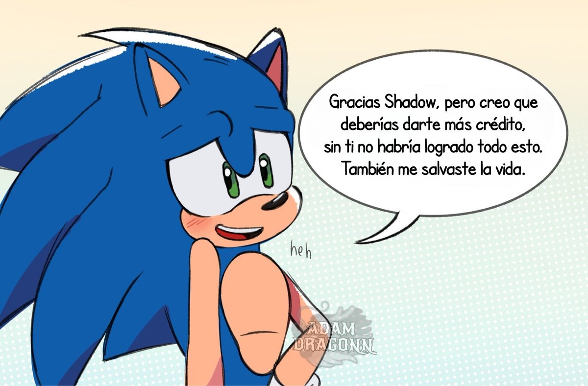 Anonimo_MBK's tweet photo. Créditos: @AdamDragonn 

Traducción.

Tarde, pero este arte me gustó bastante.

#sonadow
#ShadowTheHedgehog
#SonicTheHedgehog
#SONIC
#shadow 
#Shadonic 

1/3 https://t.co/Sd1WQqpwB4