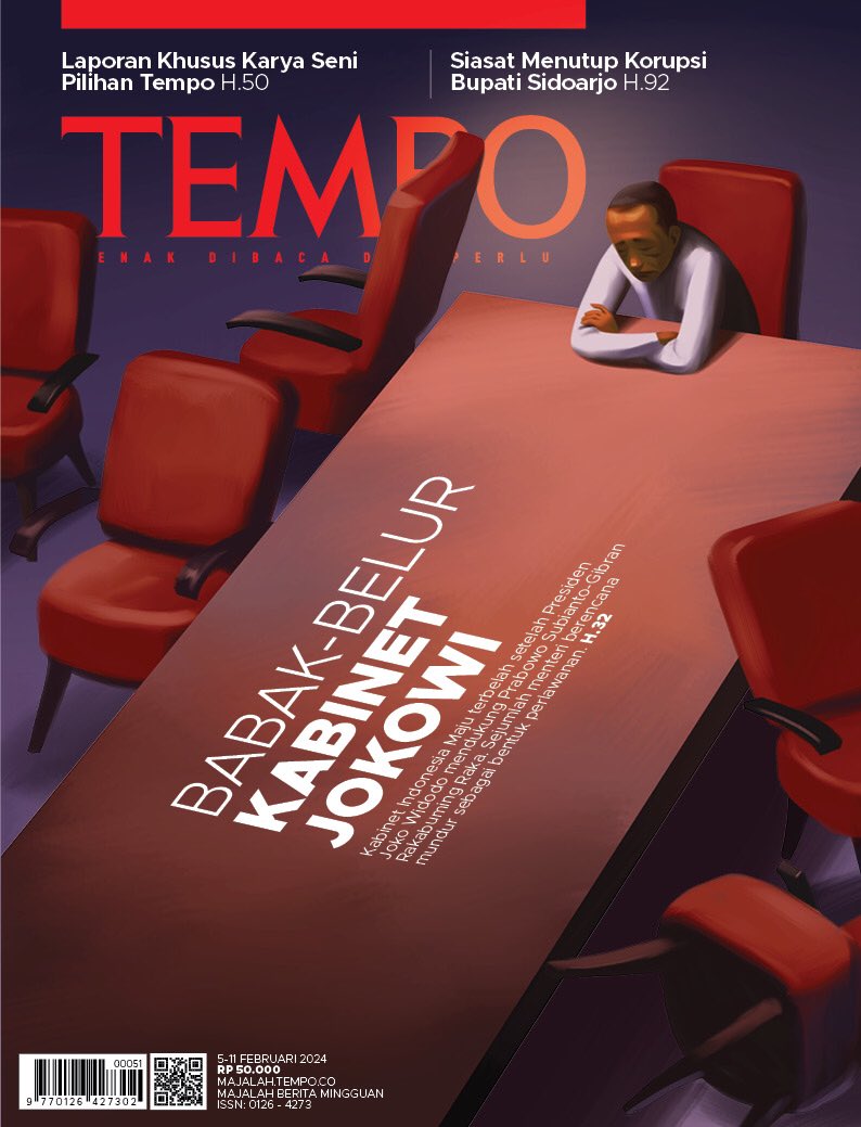 danielafajri's tweet photo. ‘Gerbong Lepas Pembantu Presiden’

This week’s cover story by Cica:

https://t.co/YFbHuUsh60 https://t.co/ydtWHuWwNc