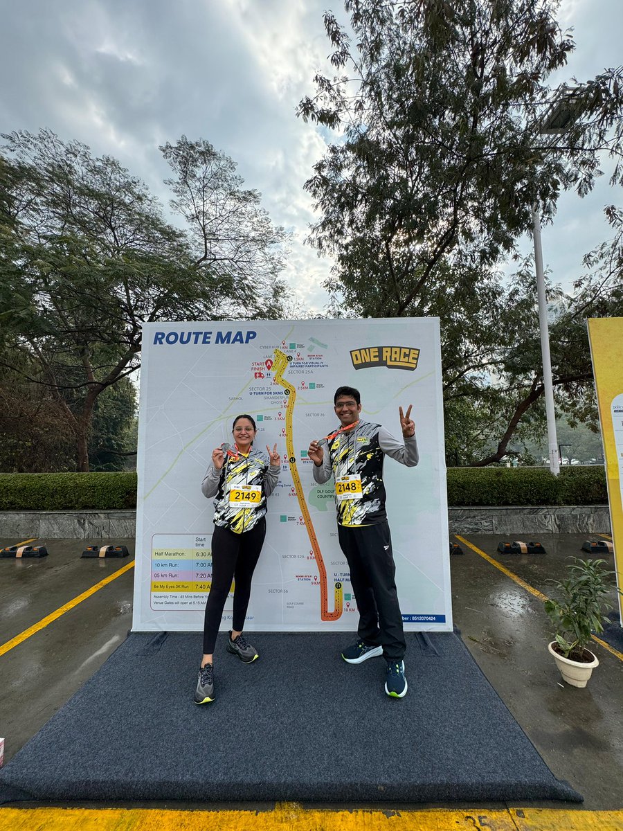 1st Half Marathon Done 🎉🏃‍♂️