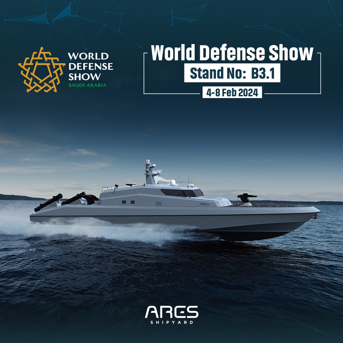 Looking forward to meeting you at World Defense Show 2024.
  
#ARESShipyard #ARESGlobal #WorldDefenseShow