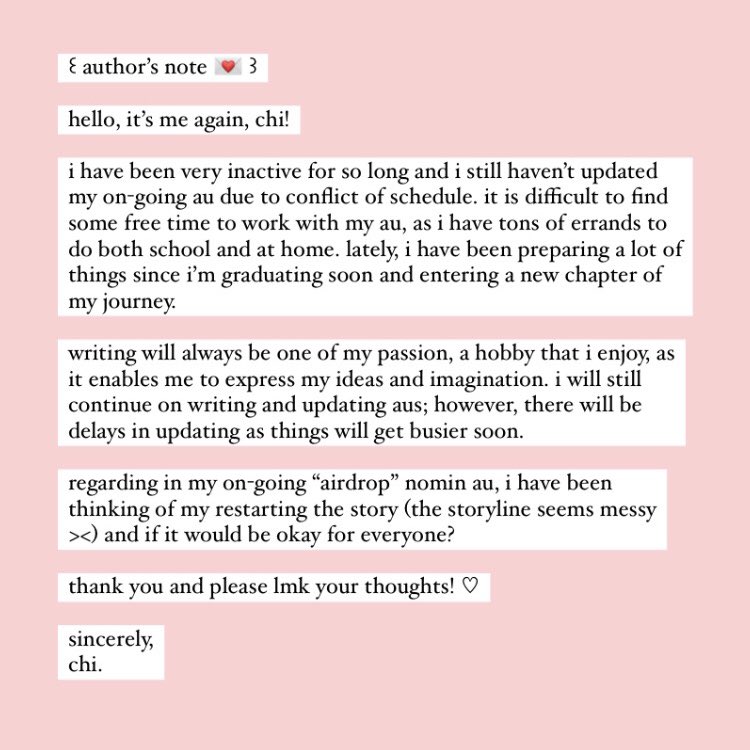 dearleove's tweet photo. ꒰ author’s note 💌 ꒱

hii, it’s been a while. please take ur time to read! :) https://t.co/0sw1vG925x