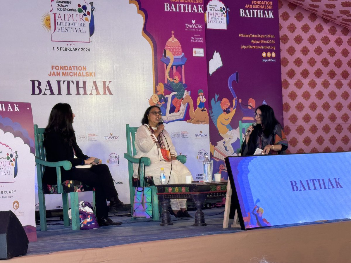 In conversation with @pardismahdavi and @RachnaSinghNDP, @Ruchiragupta talks about her groundbreaking novel #IKickAndIFly.
@jaipurlitfest #jaipurliteraturefestival #jaipurliteraturefestival2024 #jaipurlitfest #HarperCollinsAtJLF