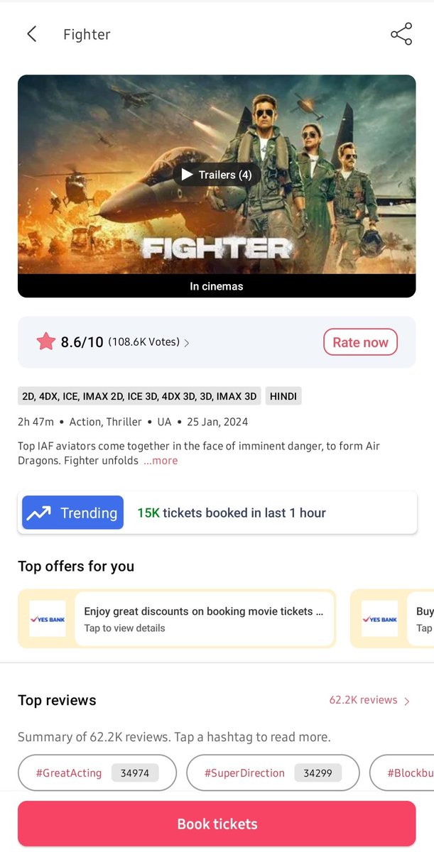 santrasaugata84's tweet image. It's #11AM in the morning and Tickets Sold for the last #1Hour is #15K 
Will Track it All Day