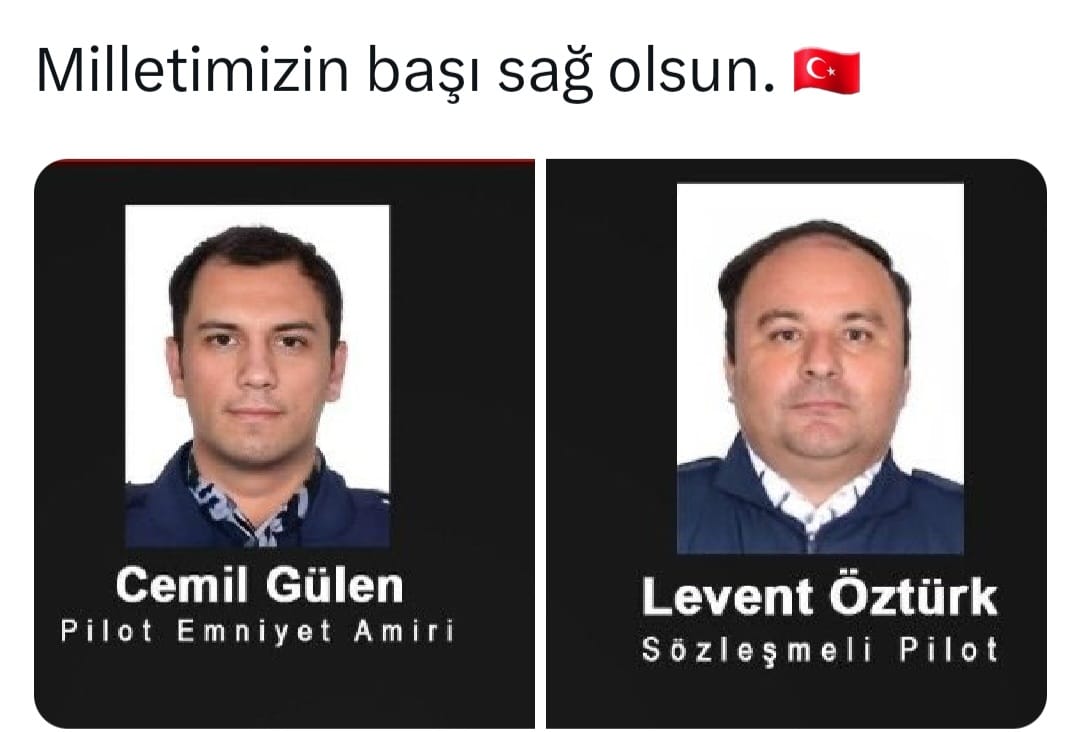 Gaziantep’in Nurdağı ilçesi Kartal Köyü mevkiinde Emniyet Genel Müdürlüğüne ait bir polis helikopteri düştü, 2 pilot şehit oldu, bir teknisyen yaralandı.Şehitlerimize Allah'tan rahmet   Yaralı polisimize acil şifalar diliyorum Milletimizin başı sağolsun #şehit #gaziantep