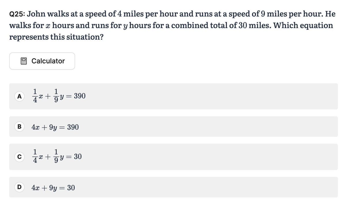 digitalsatmath's tweet image. [Daily Question #28] - Algebra 🏉

👉 Math99th.ai 

#digitalsatmath #Math99th #sat #math #digitalsat #satmath #mathematics #algebra