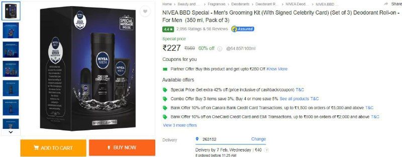 BigtricksIn's tweet image. NIVEA Men&apos;s Grooming Kit (Set of 3) @227.

links.bigtricks.in/bzrpr 
 #NIVEAMensGroomingKit #Setof3 #MenGrooming #BigTricks