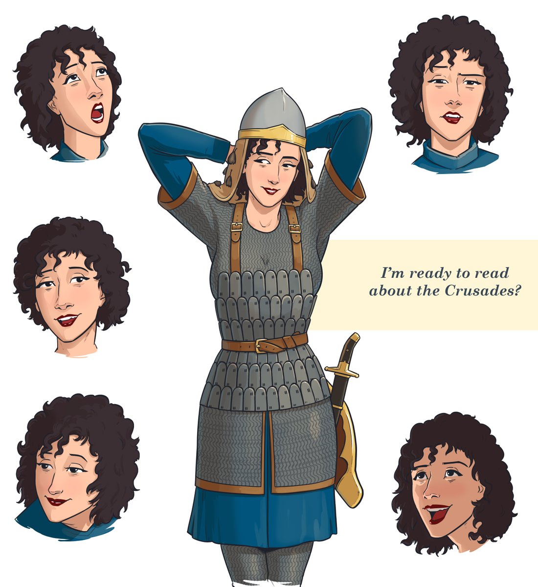 Kiara, the historically accurate cosplayer (some call her 'reenactor')