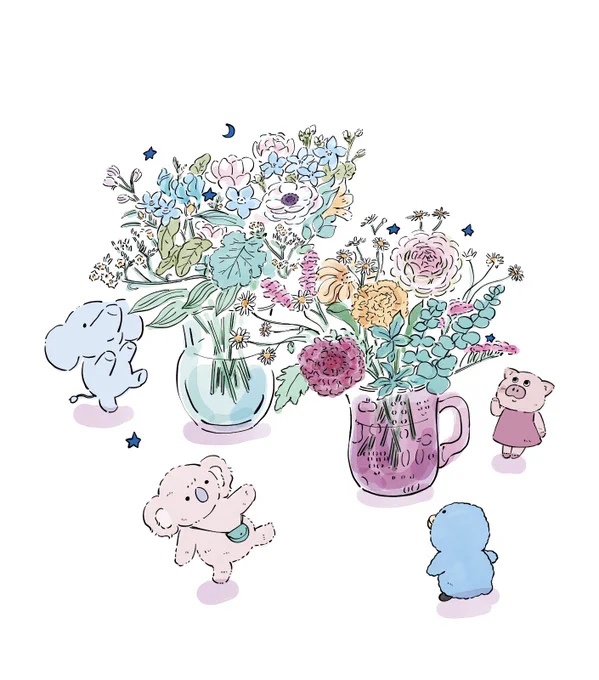 思いがけずお花もいただいて嬉しかったなぁ。ありがとうございました。