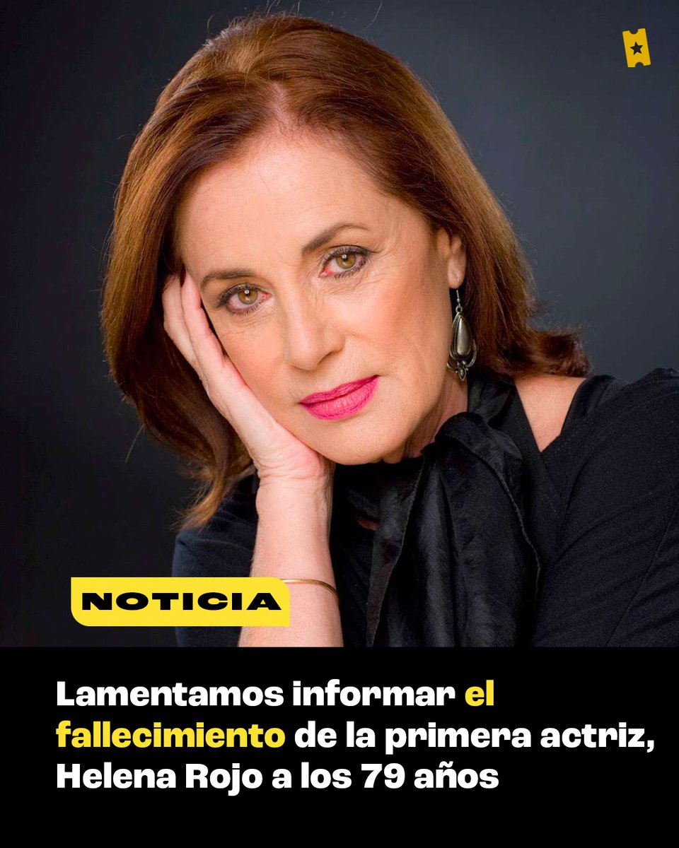 SensaCineLATAM's tweet photo. Descanse en paz la primera actriz, Helena Rojo 😔 https://t.co/s6WwbKZpba