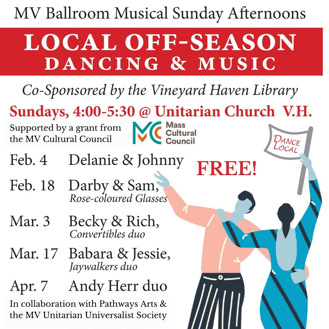 Sunday #music: 11:30-3:30pm DJ Smooth B + 8pm Holy Rock &amp; Roll Revival with 2BOYS! at the Ritz in #OakBluffs, 4-5:30pm Johnny Hoy &amp; Delanie Pickering at the Unitarian Church in #VineyardHaven.