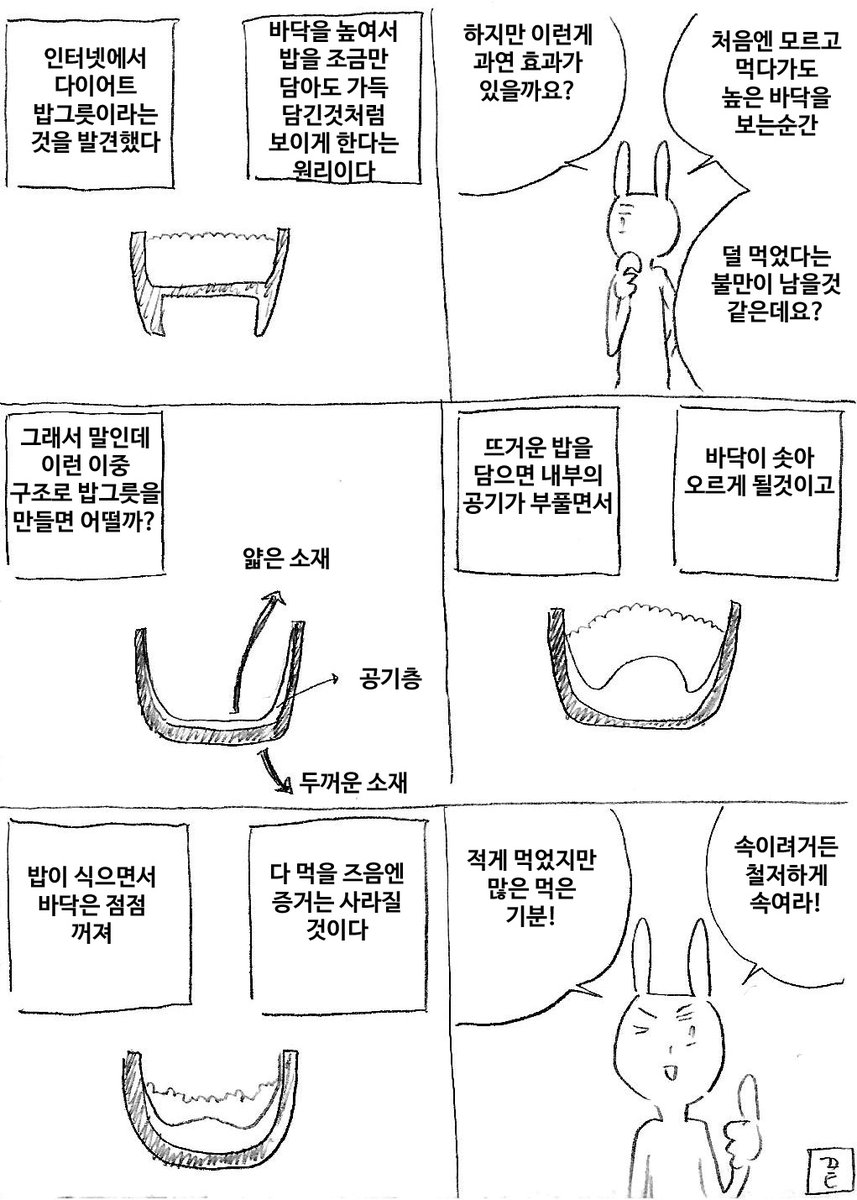 다이어트 밥그릇 
