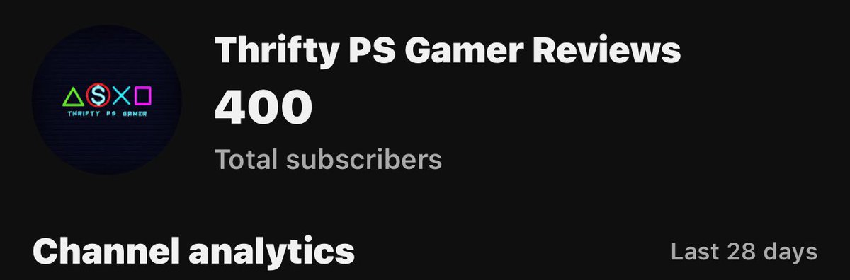 I am officially 100 subs away from being monetized! Thank you to those who watch my videos and stop by for the live streams! You can sub to the channel from the link below. #PS5 #roadto500 #gaming

youtube.com/@thriftypsgr?s…