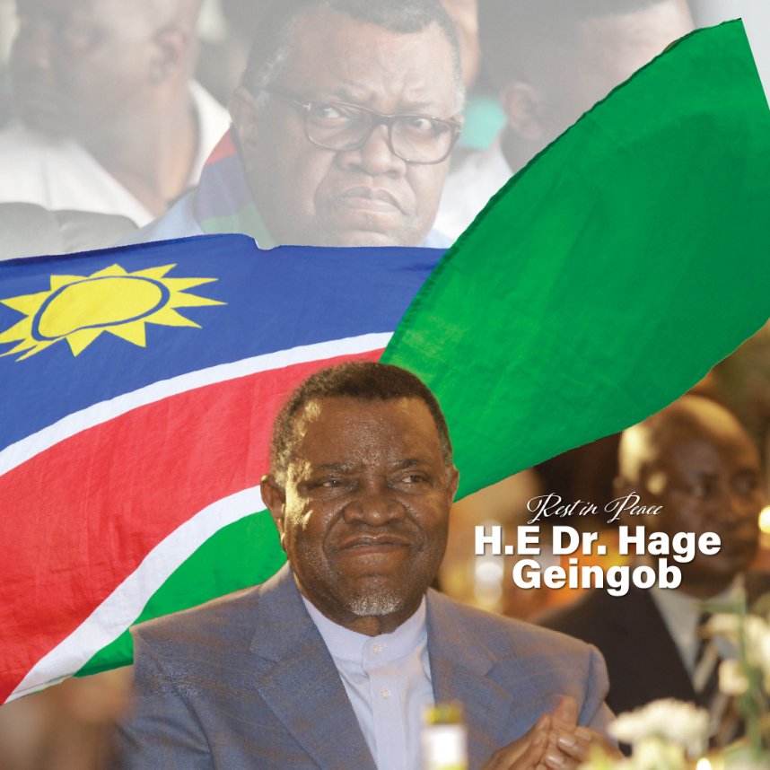 It is with sadness that I learned of the untimely passing of our President, Comrade Hage Geingob. A true democratic and a transformational leader who touched many lives. His legacy will live on in our hearts and minds. I join all of you in sharing our deepest condolences to the