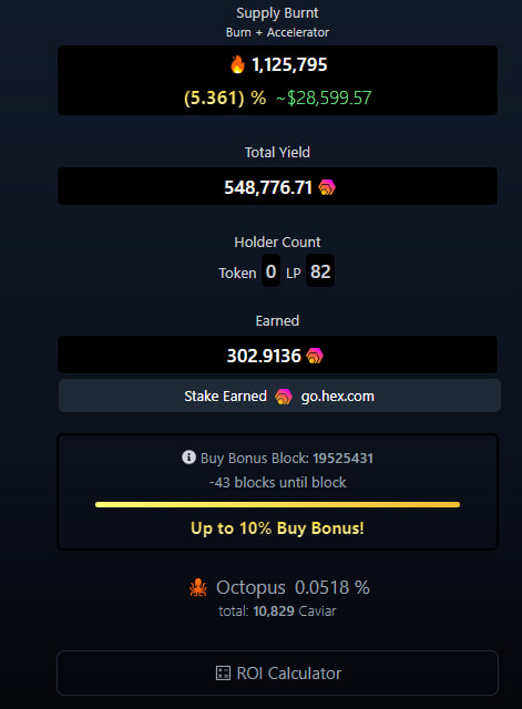PLSChameleon's tweet photo. QUICK UPDATE!!!
It has been 48 hours since my post about my $HEX earnings from putting my $CAVIAR in LP using #PulseX and these are the results.
Try now or cope later. #crypto #hex #pulsechain #notsolana https://t.co/M3SqcapKWT