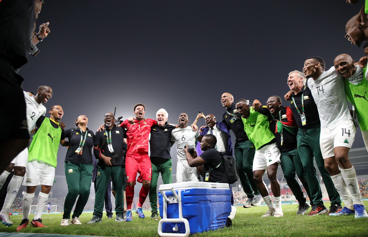 CGTNSportsScene's tweet photo. "The desire we had as a team to fight for 120+ minutes. That's what matters to me."
"I will receive this trophy on behalf of all the players."
-๐ฟ๐ฆRonwen Williams saved 4 penalties in the shootout as South Africa advanced to the last 4 by beating ๐จ๐ปCape Verde
#AFCON2023 #CPVRSA https://t.co/wtFvxGXE5Q