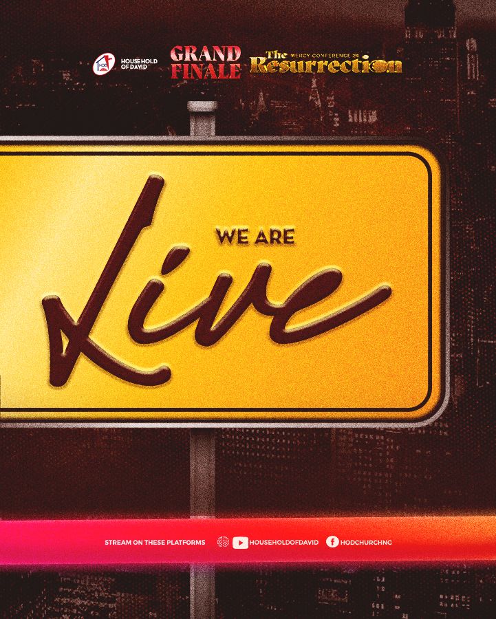 HODChurchNG's tweet photo. And we're live for the Grand Finale of Mercy Conference 2024!
We know God has planned something special for today, so join us on-site at Police College, Ikeja, or online via YouTube, Mixlr, or Facebook/Instagram Live.
#TheResurrection #MercyConference2024 #HouseholdOfDavid https://t.co/cA0ZIZNHUR