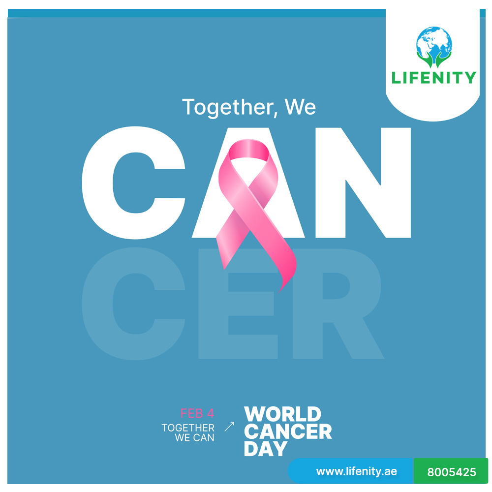 LifenityI's tweet photo. On World Cancer Day, let’s unite in the fight against cancer. Together, we can raise awareness, encourage prevention, and support those bravely facing the journey. 🎗️ #WorldCancerDay #UnityAgainstCancer https://t.co/mRtpwv6Rj0