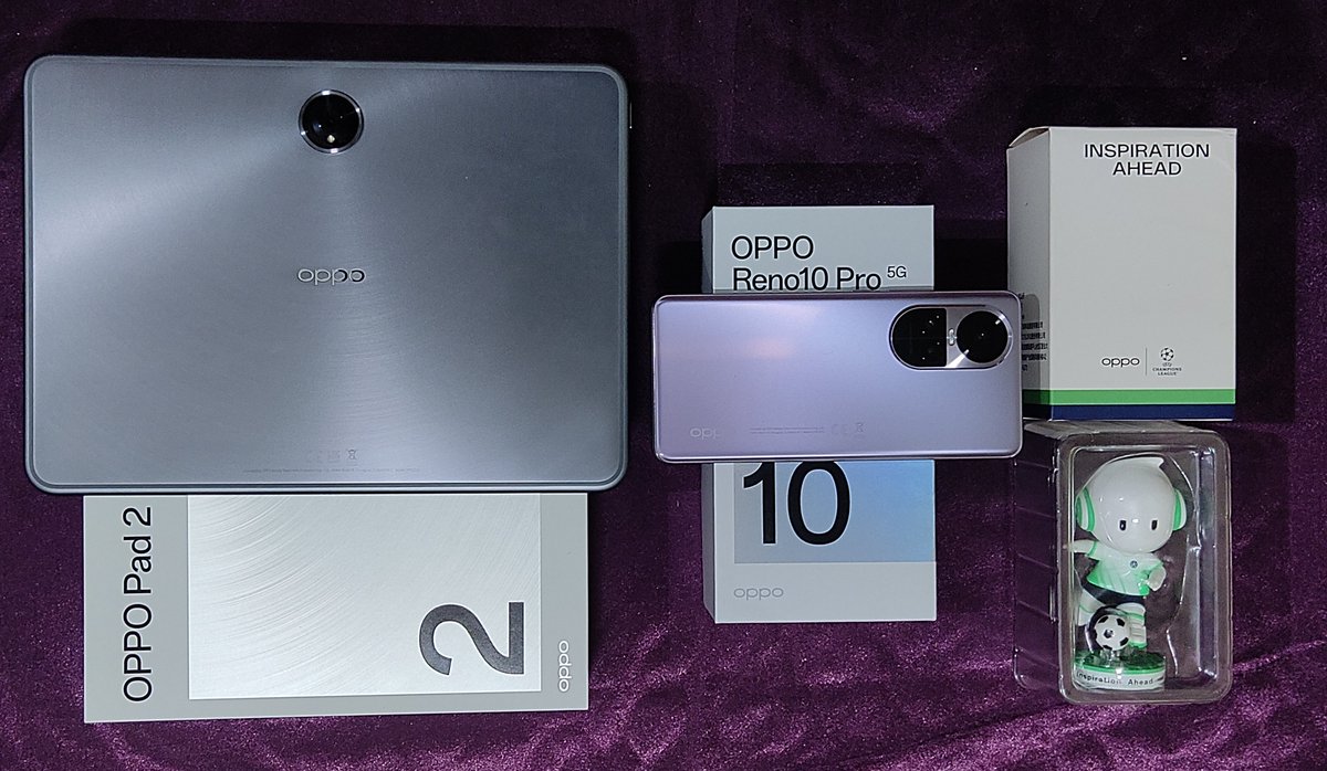 Thank you very much dear #OPPOCommunity & @oppo
I am very happy today, Because today I got a lot of amazing gifts from the Oppo community
🎁 #OPPOReno10Pro5G
🎁 #OPPOIoT - #OPPOPad2
🎁 #OPPO Ollie

Again Thank You So Much 😍💖

#TogetherwithOPPO 🫂💚