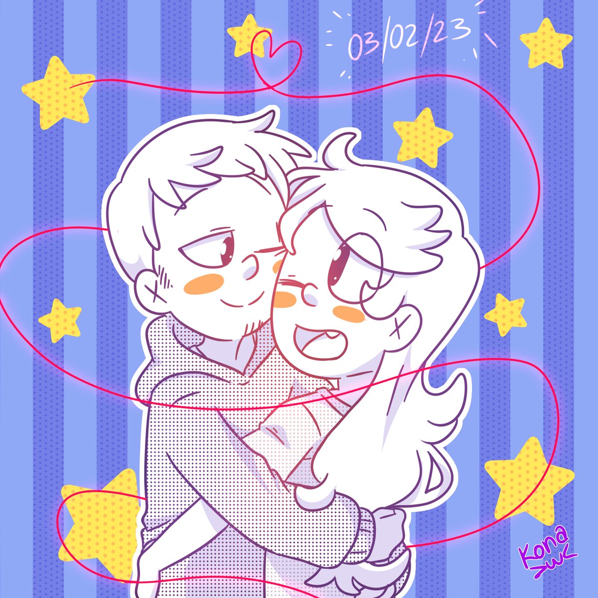 KonaNeko2's tweet photo. Feliz 1er aniversario con mi Sr Husbandooo!! ❤️✨🥺🎉🎉
#ilustraciones #artdigital #calartsstyle #digitalart #kawaii #desing #fullcolors #ilustraciones #cartoonstyle #couples  #love https://t.co/KRh3FgSypj