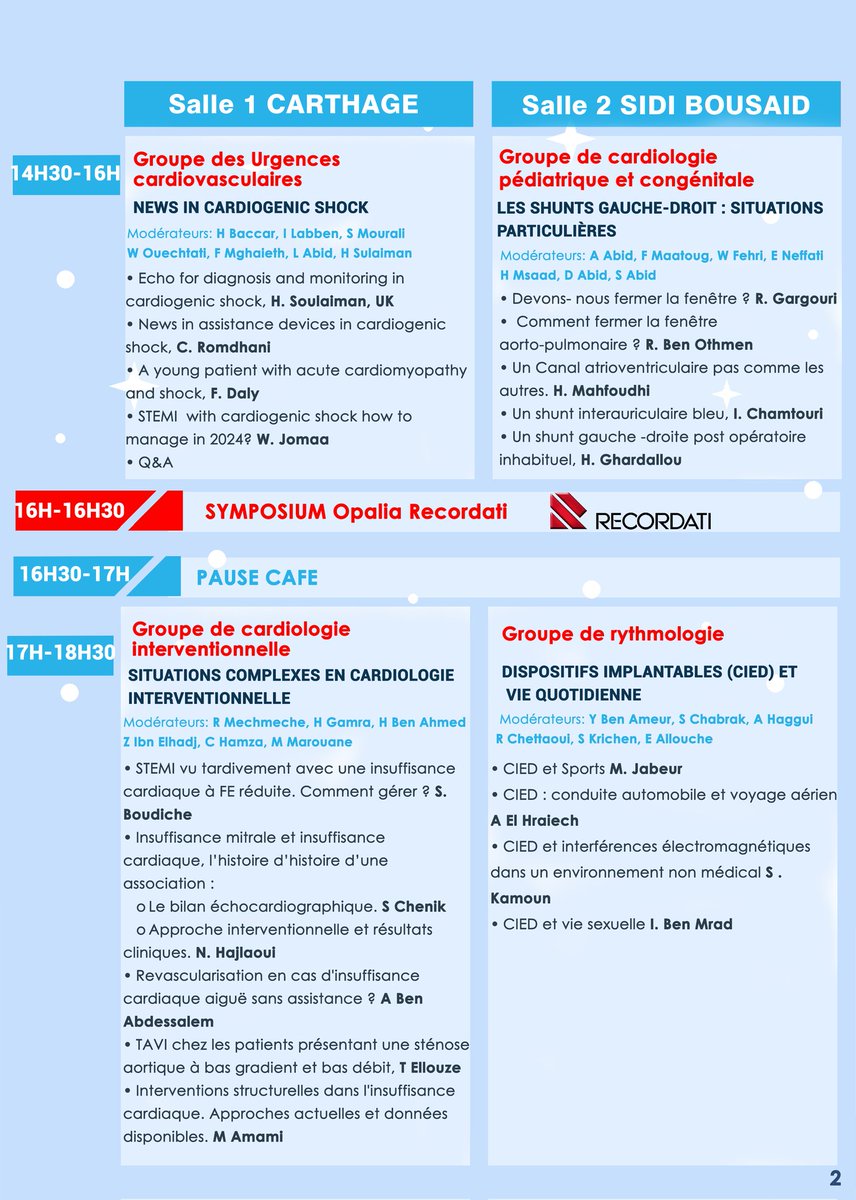 The Tunisian Society of Cardiology and CV Surgery (@stcccv) on Twitter photo 