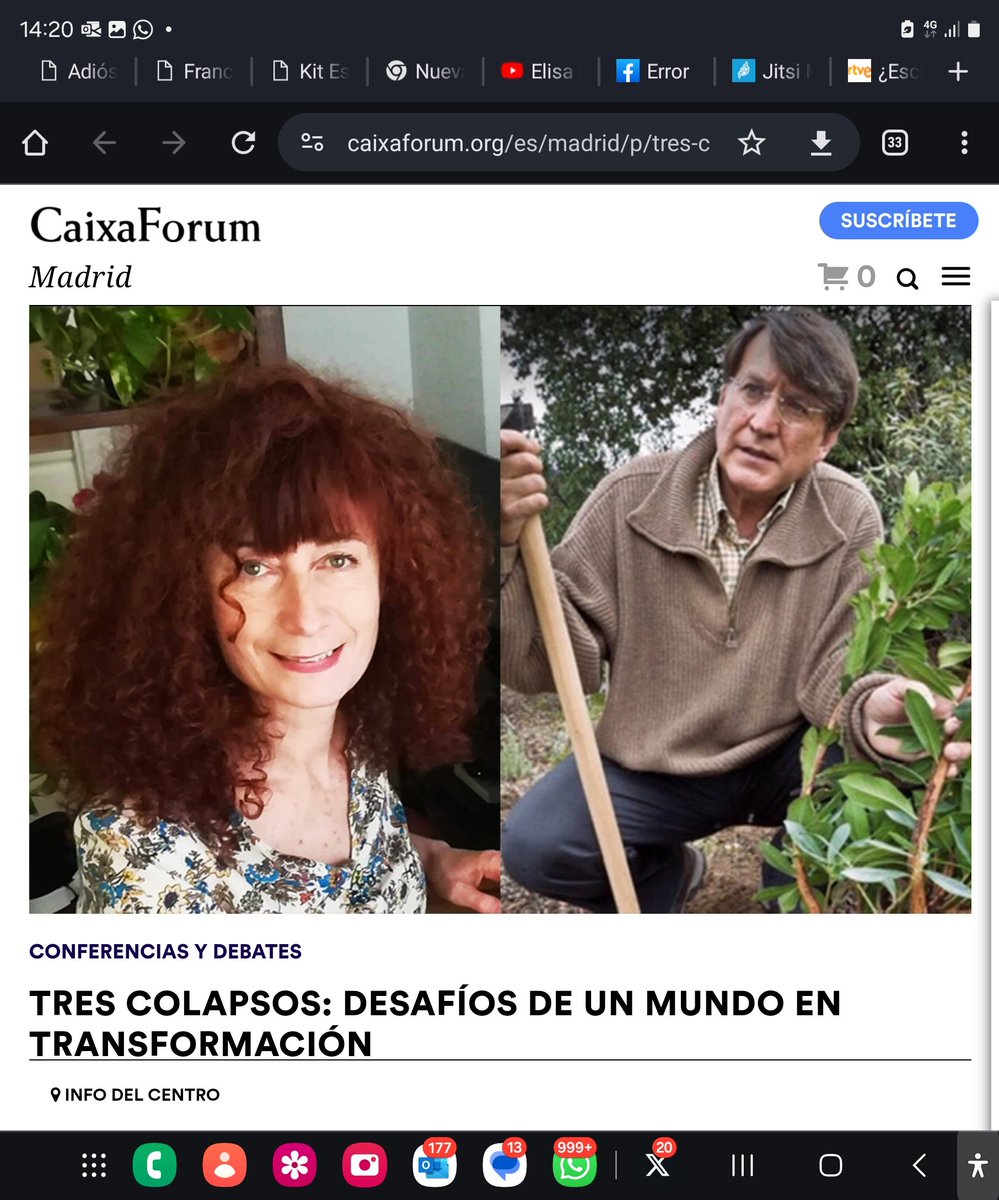 Os esperamos el próximo día 7 de febrero a las 19 h en CAIXA FORUM MADRID.