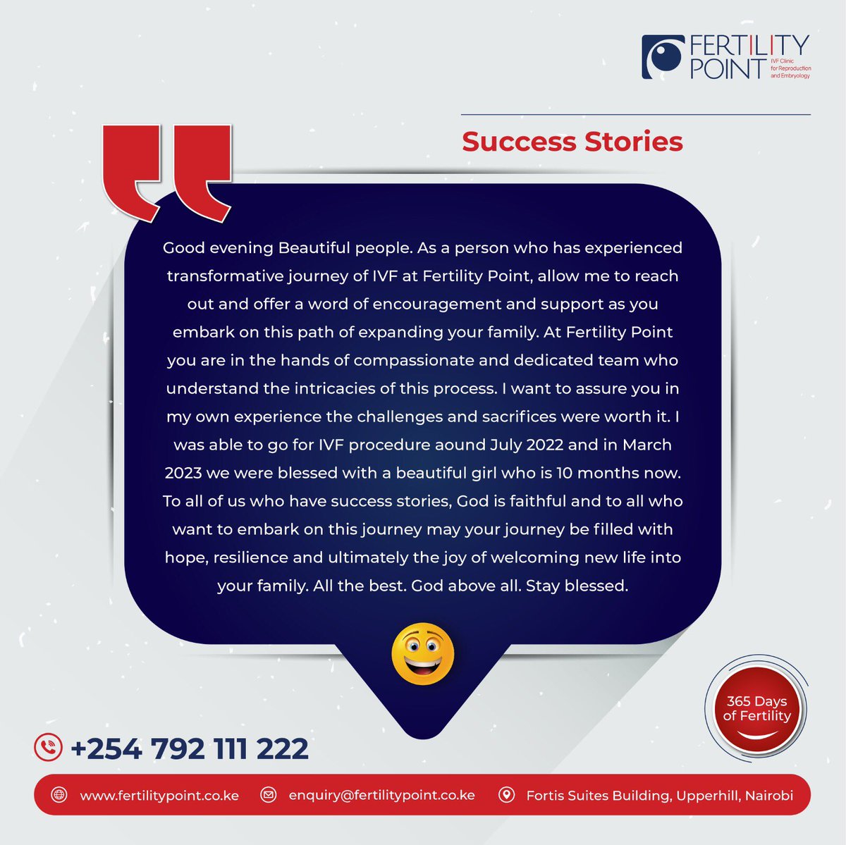 KenyaFertility's tweet photo. Against all odds, our dreams came true! Celebrating the victory of love and perseverance. #FertilityJourney #SuccessStory #fertilitypoint #365daysoffertility https://t.co/0MxkZtBK6U