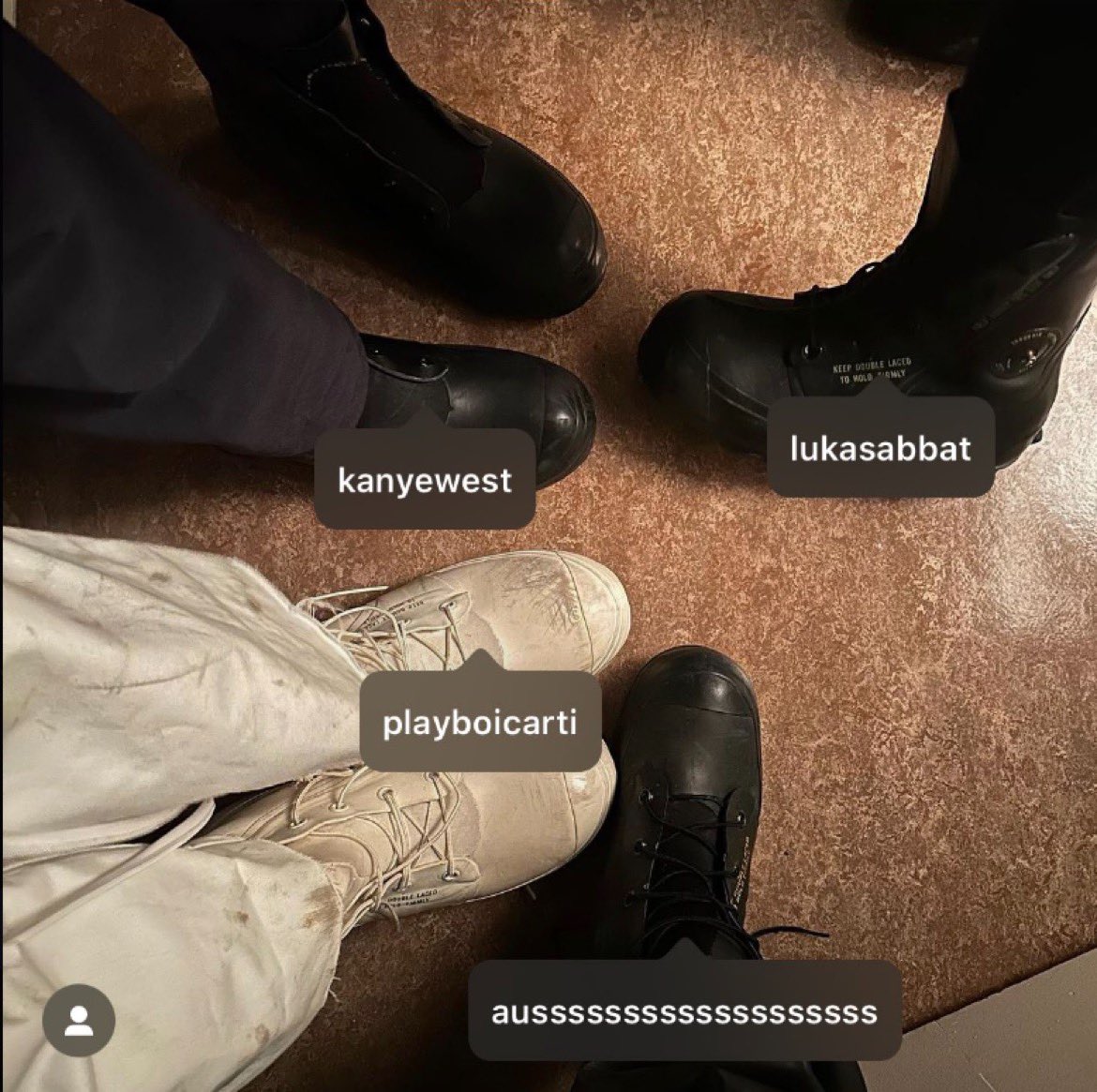 unseenopium's tweet photo. Playboi Carti and Kanye West’s feet today 👀 https://t.co/HF7dLyEP0p