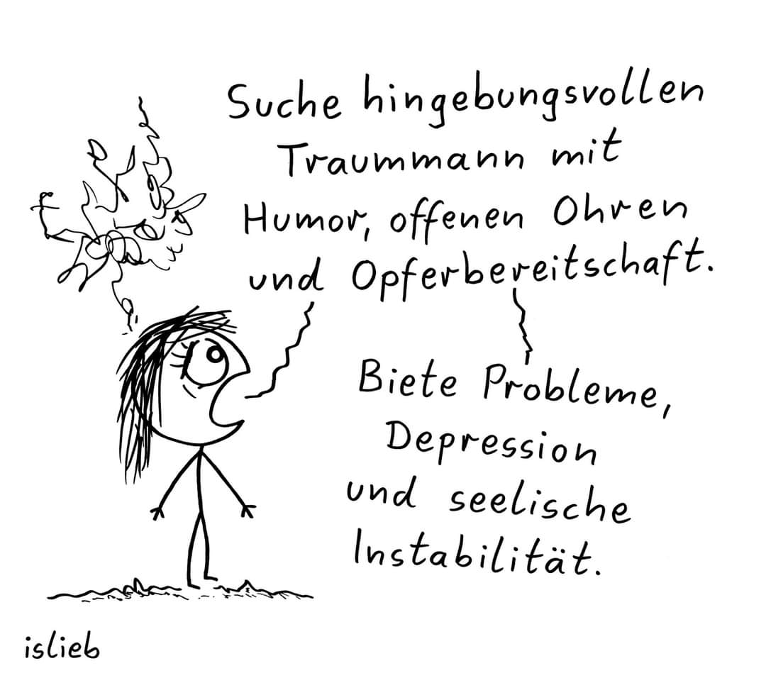 Wenn Datingprofile ehrlich wären..
Via @Islieb