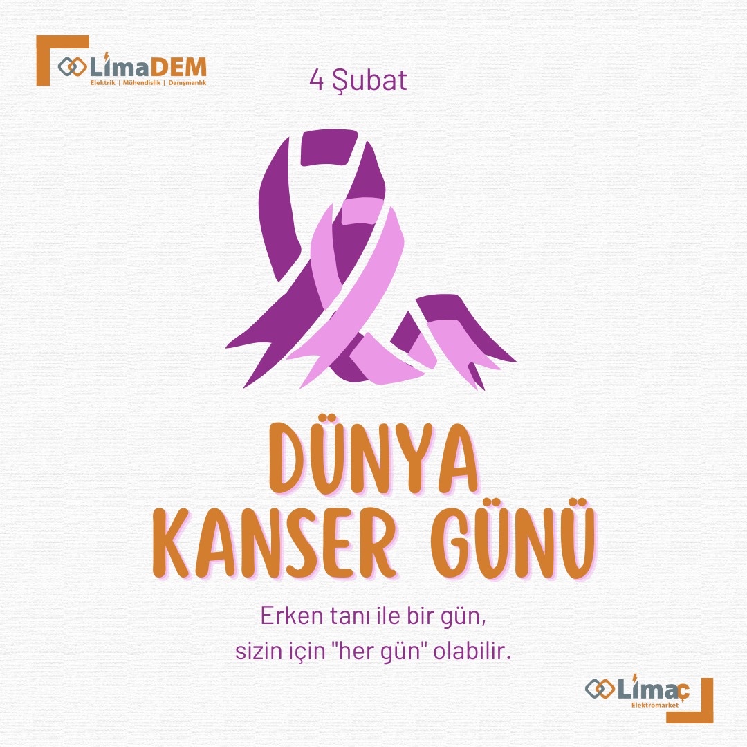 LimademElektrik's tweet photo. Erken tanı ile birgün sizin için “her gün” olabilir. 

#ErkenTeşhis #KanserGünü #SağlıkÖnceliktir #limadem #limac https://t.co/83uSvf5hmt