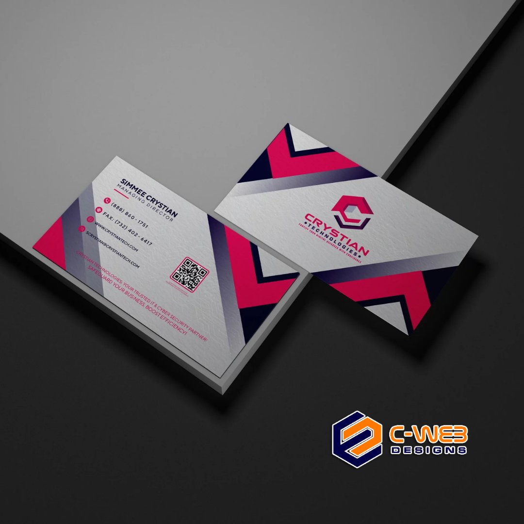 Enhance Your Business's Image with a Striking Business Card Design for just $40.00 USD!📷
📷 Call us at (609) 910-2293 or 📷 Email us at support@crystianweb.com to get started.
📷 Visit our website: crystianweb.com
.
.
.
#BusinessCards #Design #ProfessionalLook #OrderNow