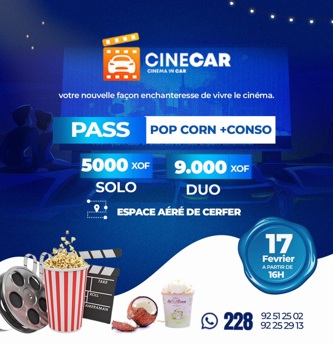 Impactevents228's tweet photo. Même si tu n'as pas voiture là, viens ou venez

@MeufTimide stp dis leur et j'espère te revoir hein, tu nous manques 😘
#tgtwittos #impact #events #Cinema https://t.co/U9sE69Co3m