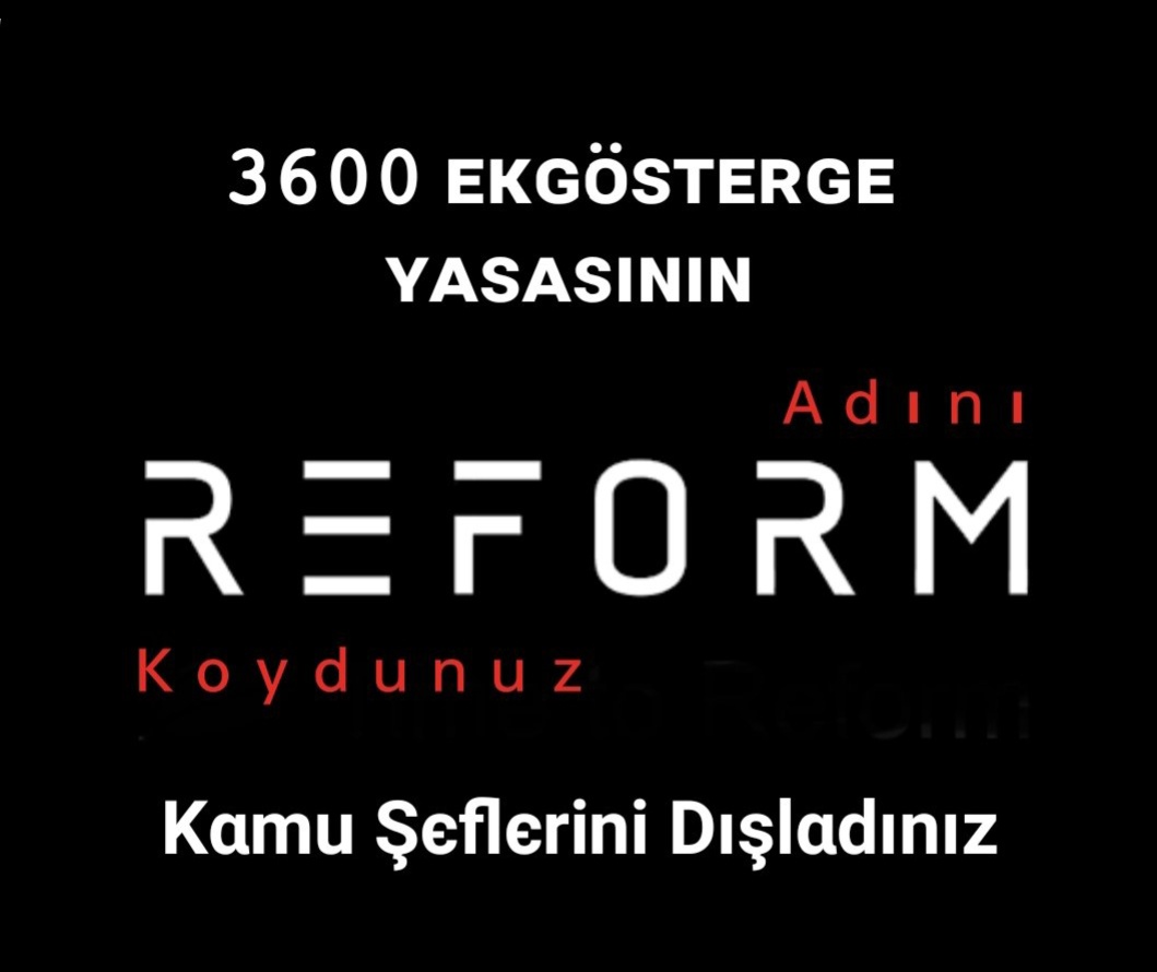 📍Adını reform koy
📍Beş milyon memura ver
📍#KamuŞefleri ni
📍3600 de kapsam dışı bırak
📍Adalet bunun neresinde <a href="/RTErdogan/">Recep Tayyip Erdoğan</a> <a href="/isikhanvedat/">Prof. Dr. Vedat Işıkhan</a>
<a href="/Akparti/">AK Parti</a> <a href="/MHP_Bilgi/">MHP</a> <a href="/kamusen/">Kamu-Sen</a> <a href="/rprefahpartisi/">Yeniden Refah Partisi</a> <a href="/erkanakcay45/">Erkan Akçay</a> <a href="/MKalayci42/">Mustafa Kalaycı</a> <a href="/MemurSenKonf/">Memur-Sen</a> <a href="/_aliyalcin_/">Ali YALÇIN</a> <a href="/OnderKahveci/">Önder Kahveci</a> <a href="/HBTONBUL/">HACI BAYRAM TONBUL 🇹🇷</a> <a href="/TurkesGuney/">Türkeş Güney</a>  66