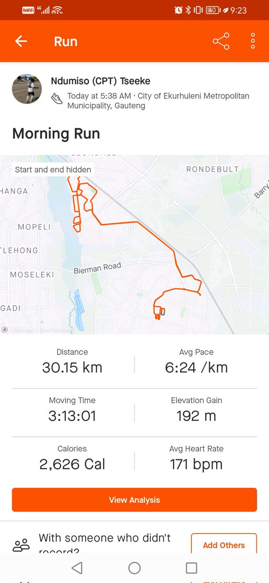 NdumisoTseeke's tweet photo. Running solo but not alone! Week unlocked! #Purpose #Vision #Focus #Discipline #Diligence #StayHard #SundayMotivation #EagleStyle... ✌🏾😎 https://t.co/XWb8JhCVTI