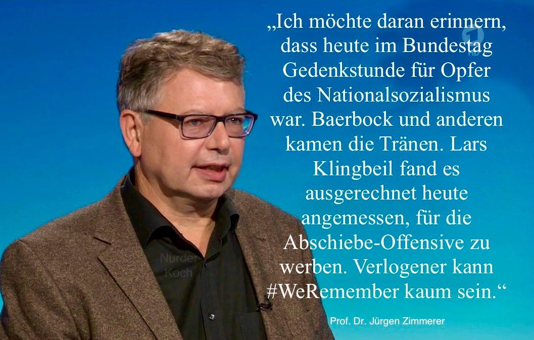 Guten Morgen liebe Nachbarinnen und Nachbarn! Das, was <a href="/JuergenZimmerer/">Jürgen Zimmerer</a> sagt!