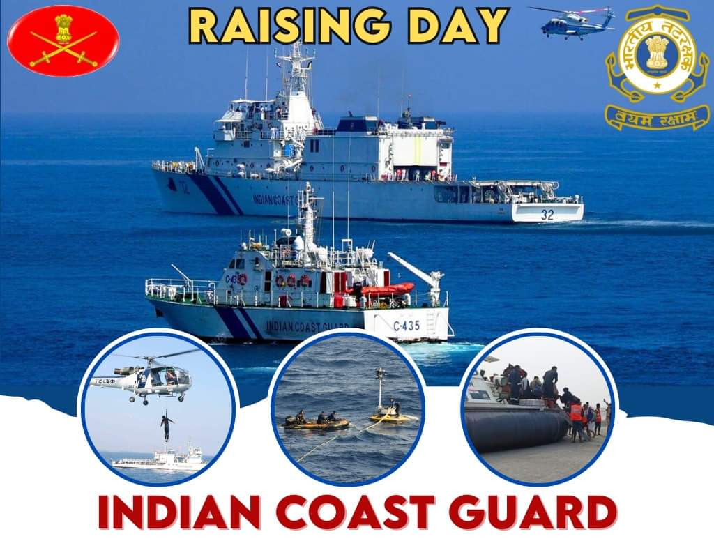 “वयम् रक्षाम:”

General Manoj Pande #COAS and All Ranks of #IndianArmy convey best wishes to All Ranks, Veterans &amp; Families of the Indian Coast Guard on the occasion of 48th #RaisingDay.

#IndianArmy
#GarhwalRifles03 
Indian Coast Guard