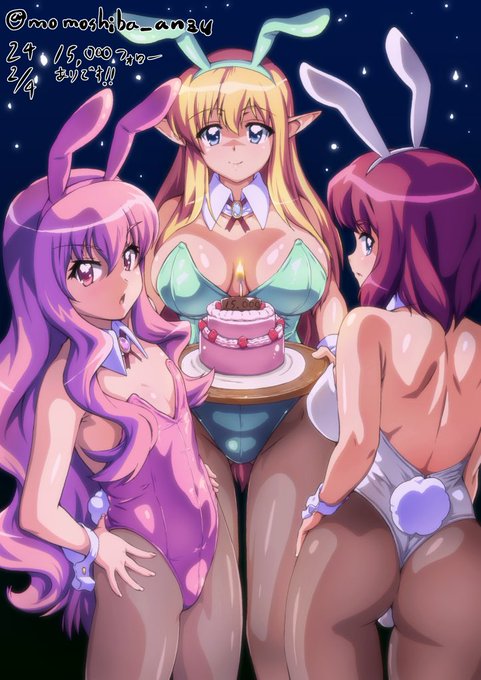 15000フォローありがとうございます、記念絵にルイズとティファニアとアンリエッタ女王様を描きました〜 