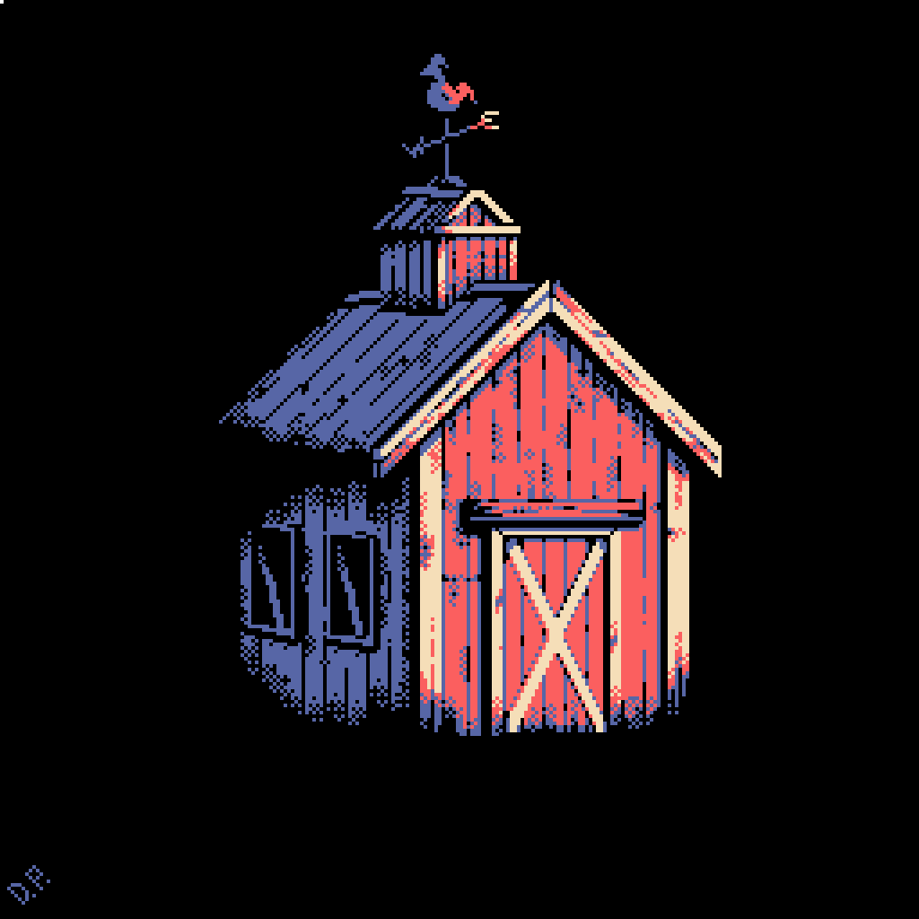 「Few houses and a barn.Works from few yea」|Dmitry Petyakin (commissions open)のイラスト