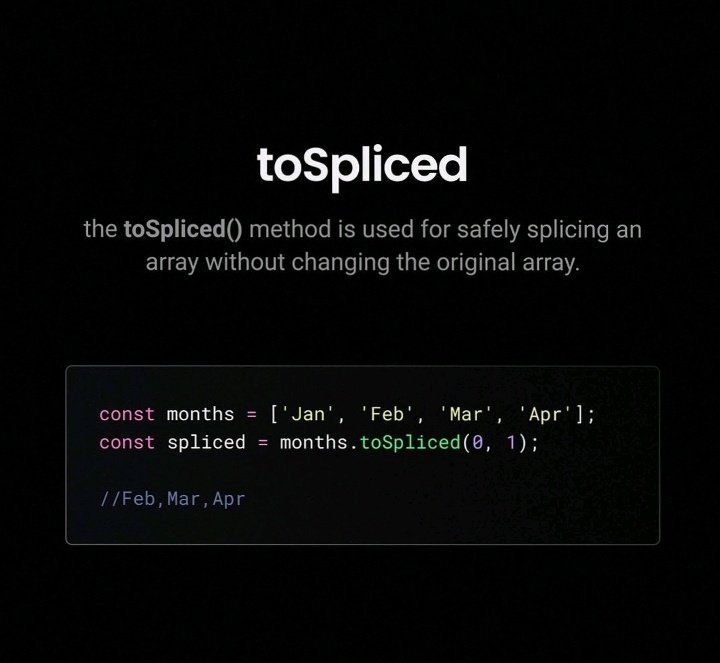Abagalive's tweet photo. JavaScript with() method for Arrays. Try it!
#webdevelopment #SoftwareEngineering #programming #arraymethod #AFCON2024 #SouthAfrica https://t.co/G5kTxQUx6o