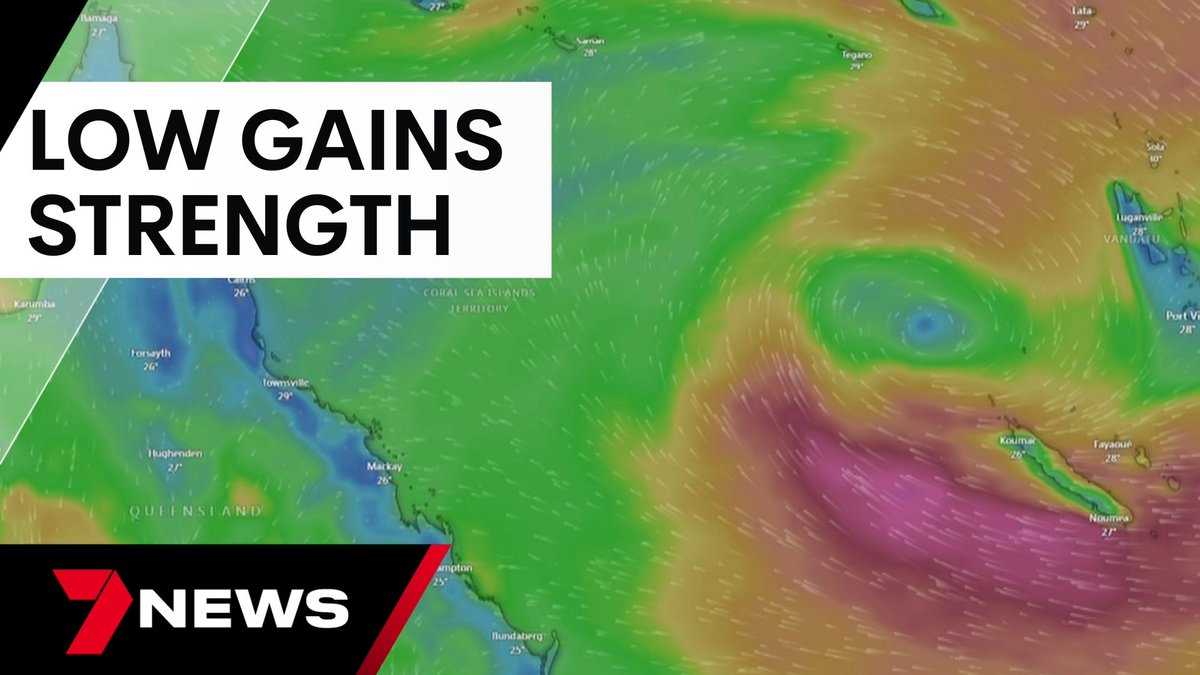 Queenslanders are being warned of another wave of wild weather as a tropical low off the coast threatens to form into a cyclone. The system isn't expected to make landfall but could still wreak havoc.  youtu.be/RYI9O4dby14 <a href="/JdeRichards/">Jade Richards</a> <a href="/tonyauden/">Tony Auden</a> #7NEWS