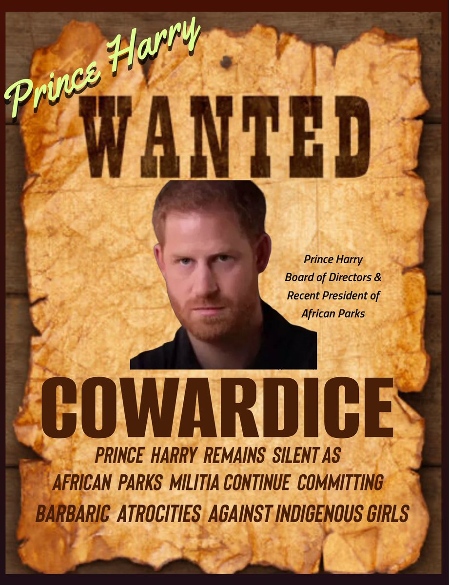 #PrinceHarry deafening silence is cowardice. 

Where is your leadership?   #HarryisaTraitor 

 #StepDownHarry  #HarryIsACoward  #HarryKnew #AfricanParks #PrinceHarryisaCoward @AfricanParks #HarryandMeghanAreGrifters #HarryandMeghanAreHypocrites