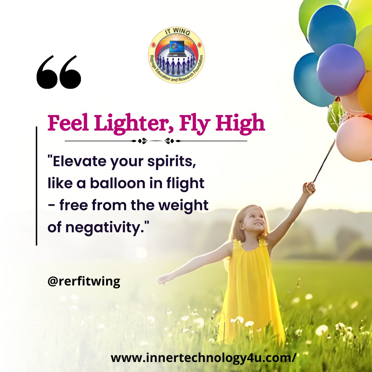 ✨ Feel lighter, fly high 🎈

#MindfulnessJourney #JoyfulMindset #HappinessGoals #InnerPeace #Positivity #HappinessWithin #PositiveThinking #SelfLove #EmbracePositivity #HappyHeart #MindOverMatter #rerfitwing #FearNoMore #selfmastery #braveheart #itwing #delhi #thoughtsoftheday