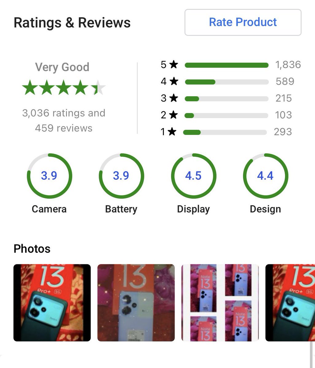 a_rahman_03's tweet photo. 1. Poco x6 Pro
2. RN 13 Pro +
3. Realme 12 Pro+

Real life experience vs on paper spec are totally different things !

I know ki abhi realme ki ratings bhout kam logo ne ki hai but I don’t think ke ab 0.1-02 se jaydad different aayega .

Real lyf experience >>>on paper spec https://t.co/jajM03uHMc