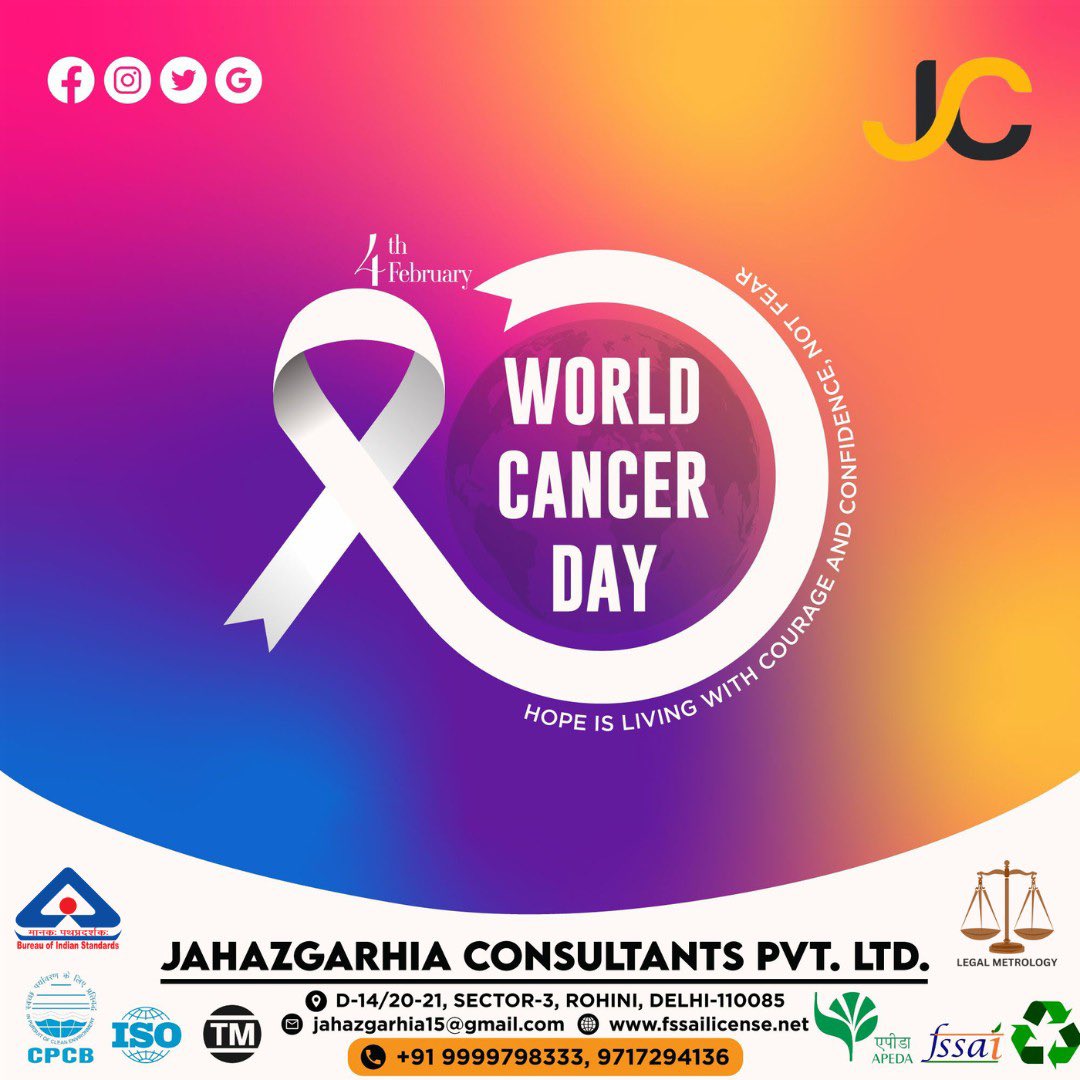 FSSAIConsultant's tweet photo. Standing united against cancer on #WorldCancerDay 🎗️🌍
Let's raise awareness, inspire hope,
and support those fighting the brave battle. Together, we can make a difference. 💙
#CancerDay #CervicalCancer #breastcancer #globalhealth #ImportExportCode #ISO9001 #FSSAI https://t.co/fF8Ddi8dNO