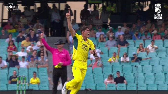 That is a peach from Sean Abott 🔥 📹 Credits: Twitter/cricketcomau